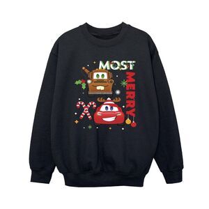 Cars Boys Most Merry Sweatshirt / Black